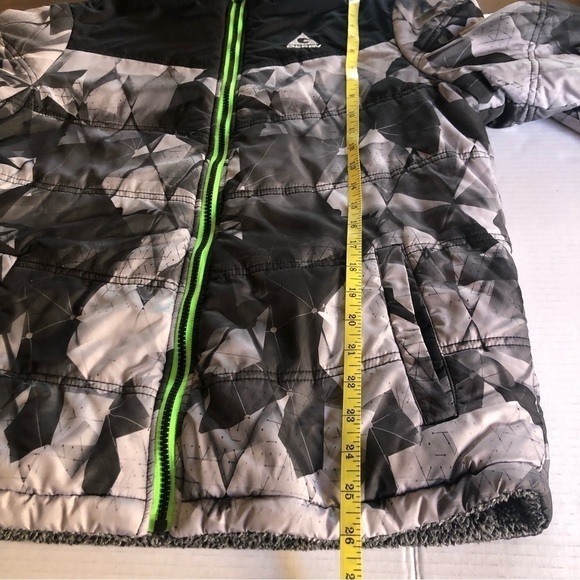 Gerry Boy’s Gray Camo Puffer Reversible Fleece Hooded Jacket Size L 14/16 Youth - Picture 13 of 16